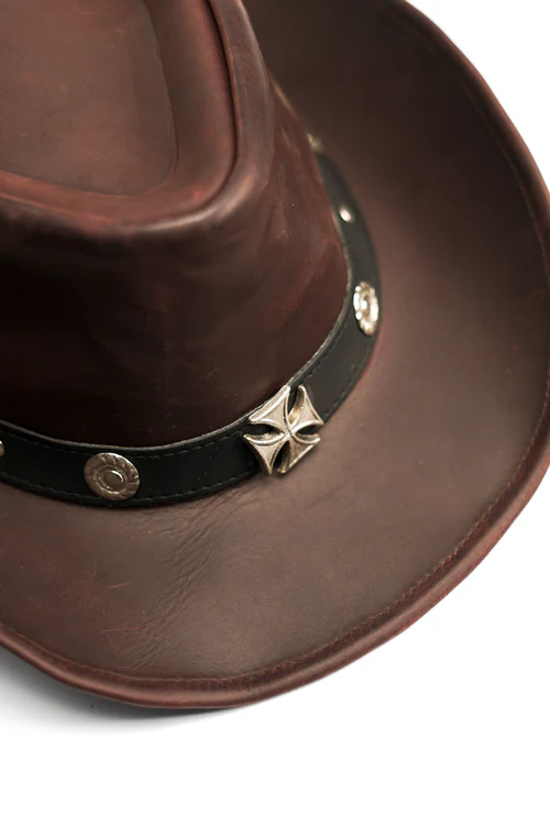 Premium Leather Western Cowboy Hat