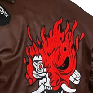 Cyberpunk 2077 Brown Leather Jacket
