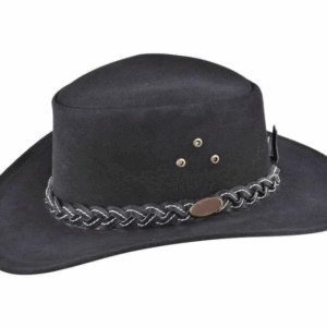 Classic Midnight Leather Cowboy Hat