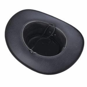 Classic Midnight Leather Cowboy Hat