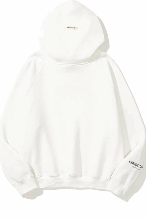 Fear OF God Essentials Pullover White Hoodie | Essentials Hoodie