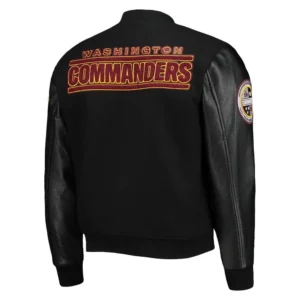 Washington Commanders Black Versity Jacket