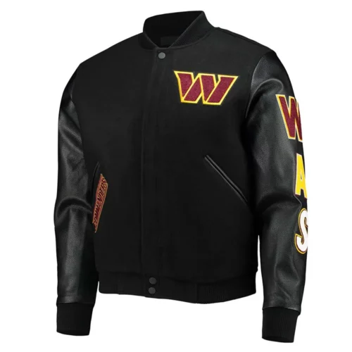 Washington Commanders Black Versity Jacket