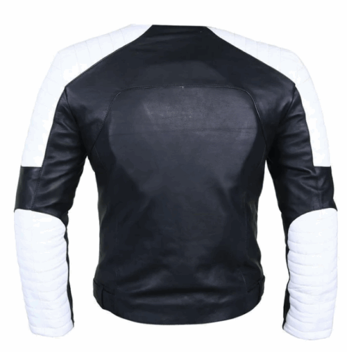 Men's Black Brando Belted Biker Leather Jacket