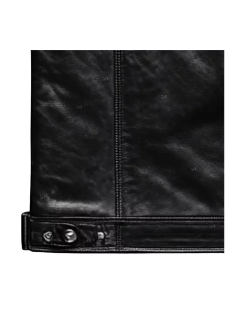 Men’s Classic Black Leather Biker Vest