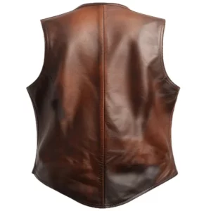 Men’s Vintage Brown Leather Vest