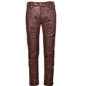 Mens Outfit Brown Leather Pants