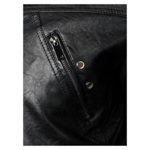 Men's Black Vintage Biker Leather Jacket