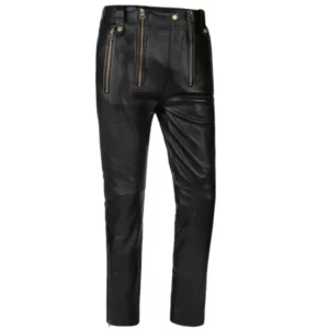Women's Slim Fit Anchor Genuine Leather Pants