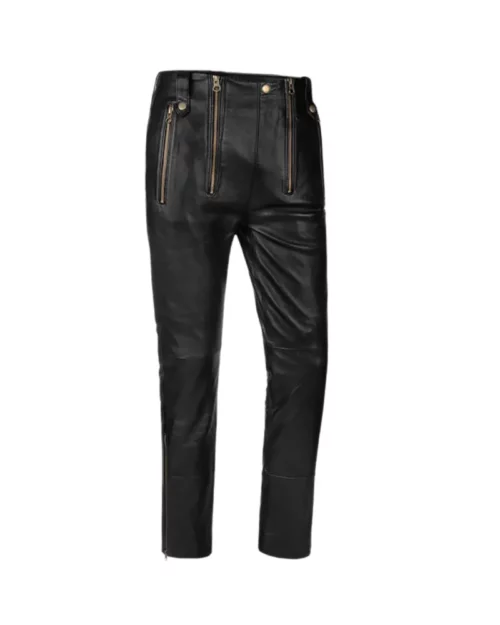 Women's Slim Fit Anchor Genuine Leather Pants