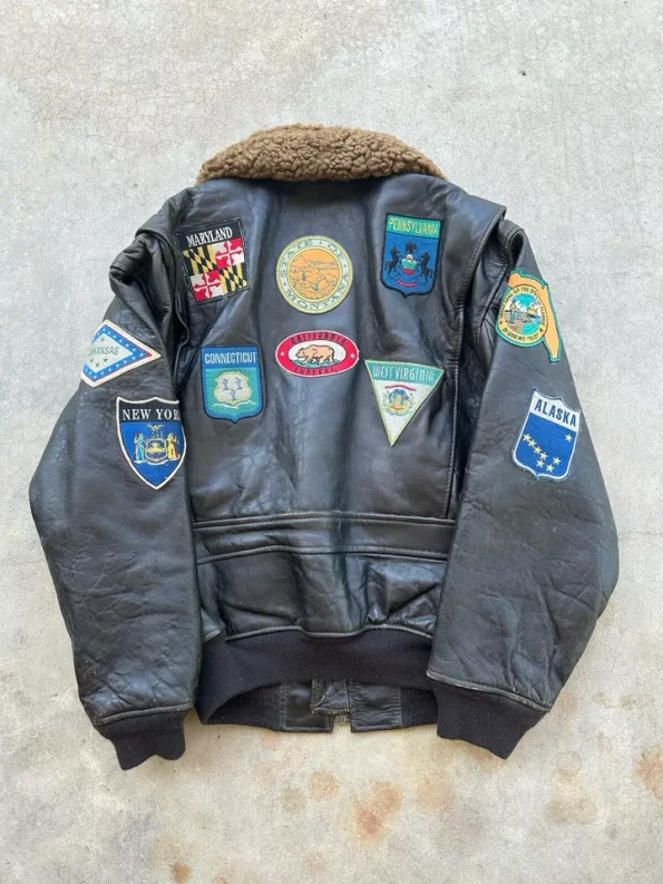 Top Gun G-1 Black Leather Jacket | Top Gun Leather Jacket