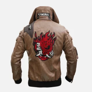 Mens Cyberpunk Style Leather Jacket