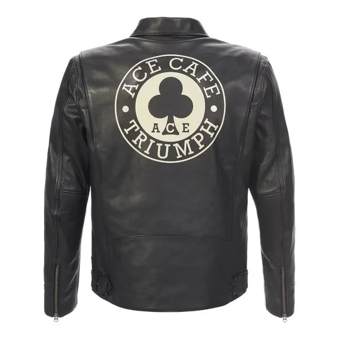 TRIUMPH ACE CAFE ブラックレザージャケット Triumph x Ace Cafe Clothing Collection | For the Ride