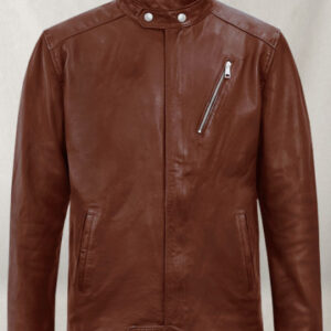 Motorad Tan Biker Leather Jacket