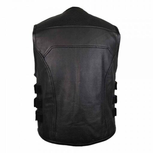 Mens Motorcycle Leather Vest