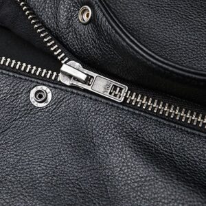 Men's Black Leather Vest