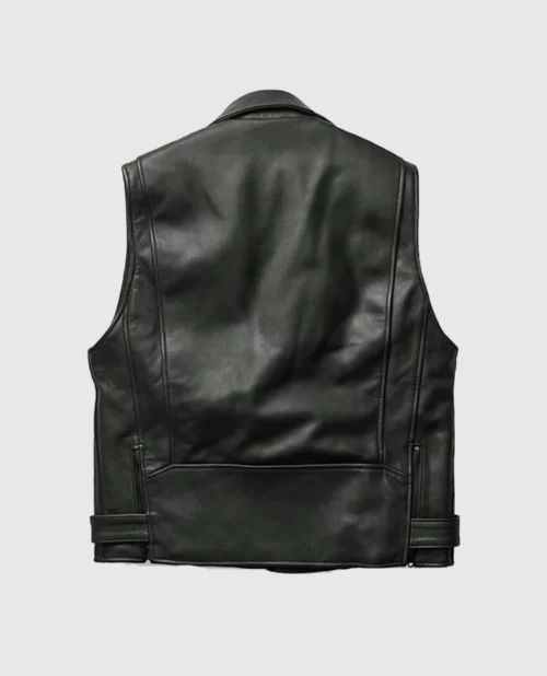 Men's Classic Biker Leather Vest