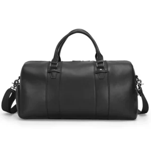 The Glock black Leather Travel Bag