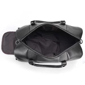 The Glock black Leather Travel Bag