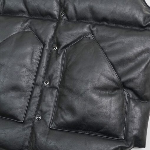 Mens Sherpuff Black Puffer Vest