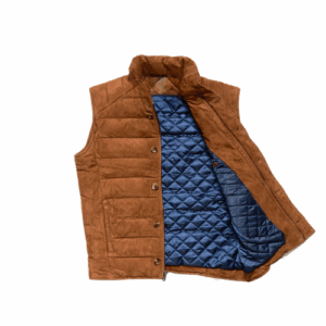 Mens Jackson Suede Brown Leather Vest