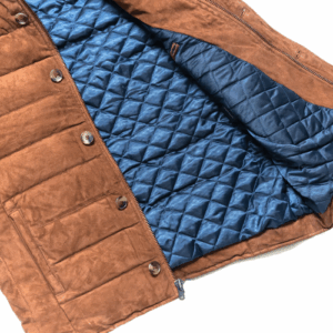 Mens Jackson Suede Brown Leather Vest