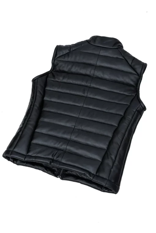 Mens Black Bridger Leather Down Vest