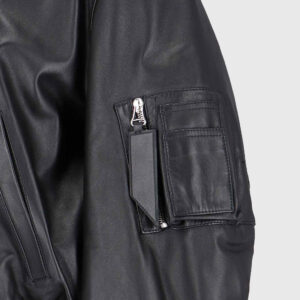 Men's Attico Leather Bomber Jacket