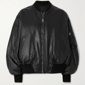 Men's Attico Leather Bomber Jacket