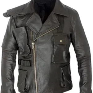 Men's Tom Hardy Stylish Black Leather Jacket
