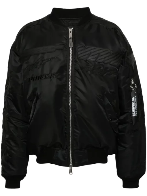 Men's Vetements Blackout Racing bomber jacket
