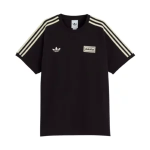 adidas × oasis Live tour Tシャツ　XL Adidas Oasis Tour Stripes Black T-Shirt | Adidas Oasis T-Shirt