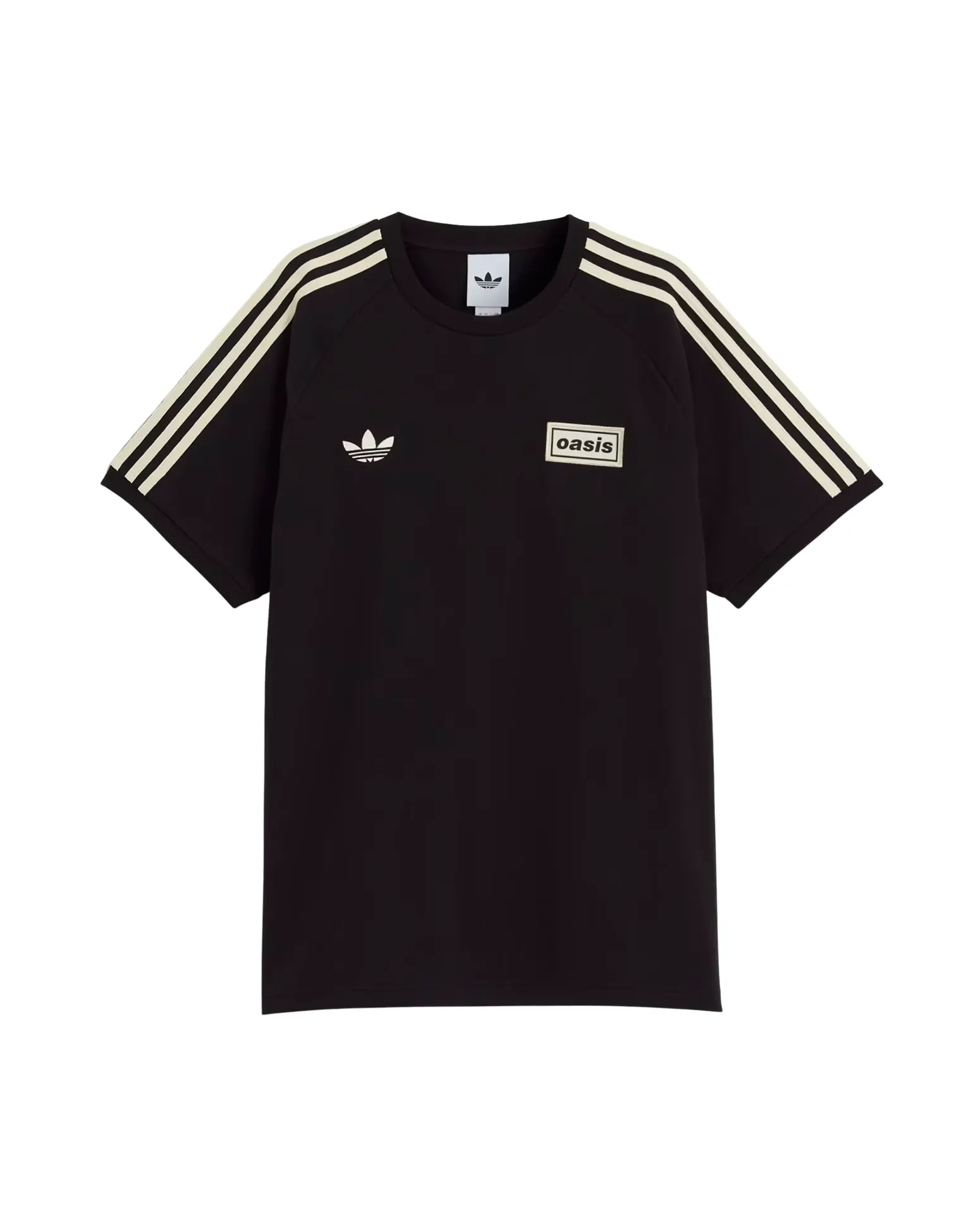 Adidas Oasis Tour Stripes Black T-Shirt | Adidas Oasis T-Shirt