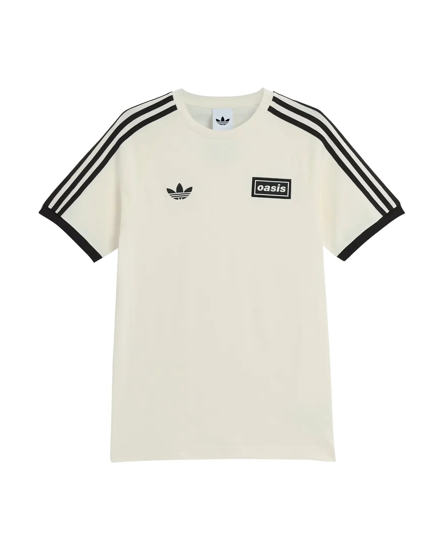 Adidas Oasis Tour Stripes White T-Shirt | Adidas T-Shirt