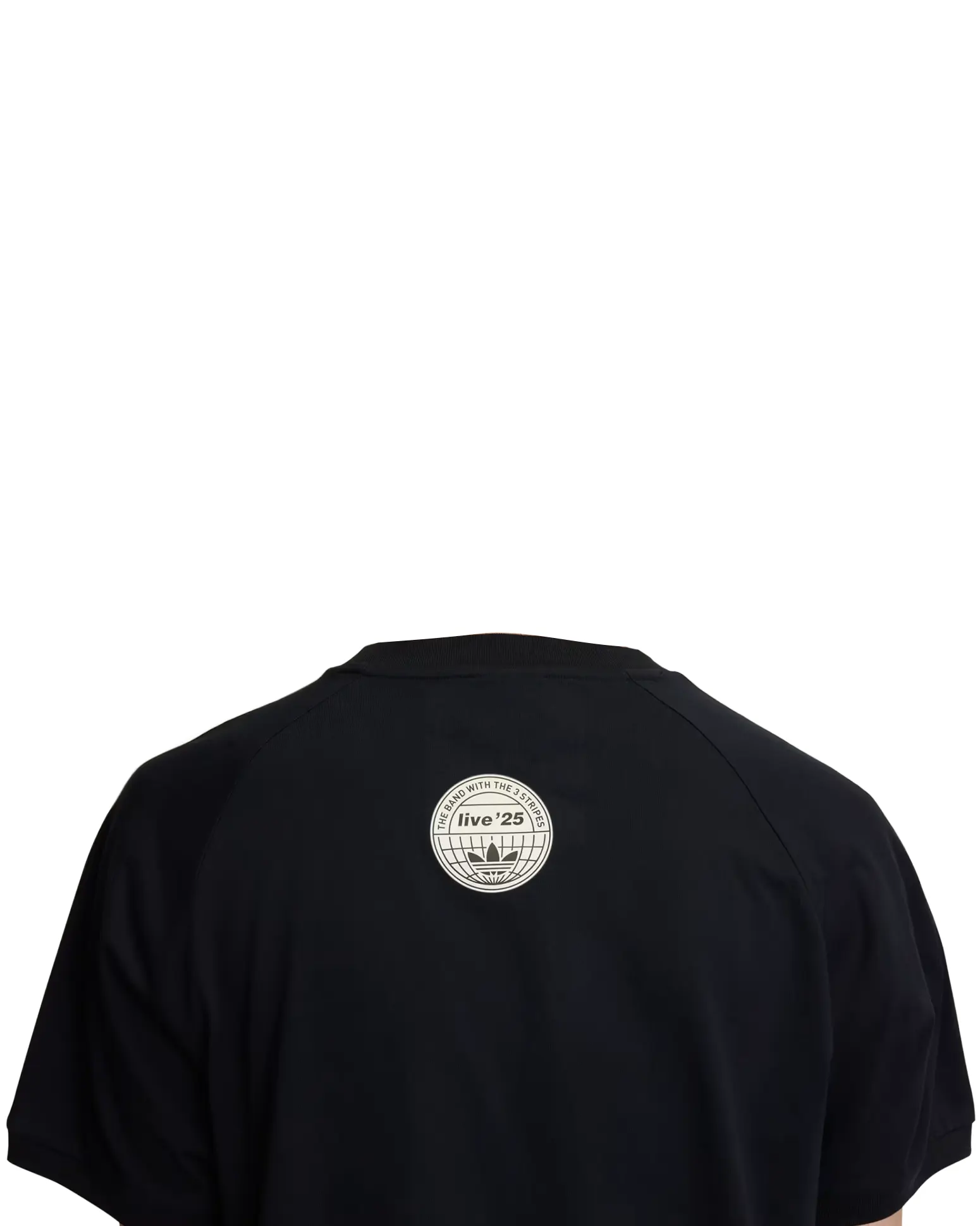 Adidas Oasis Tour Stripes Black T-Shirt | Adidas Oasis T-Shirt