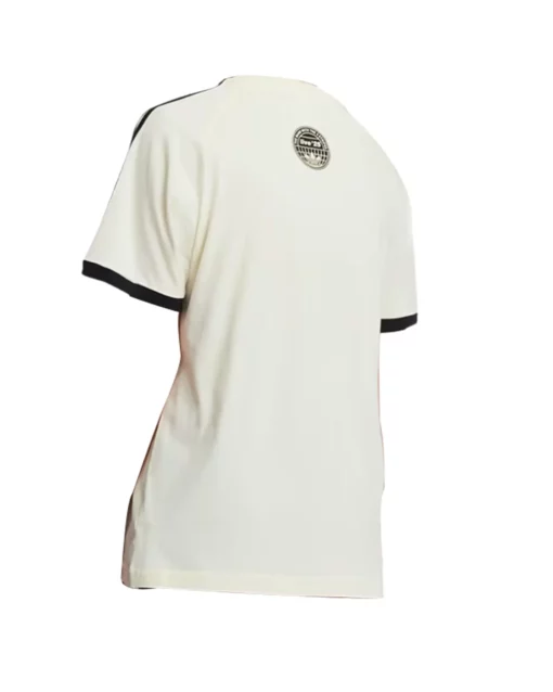 Adidas Oasis Tour Stripes White T-Shirt | Adidas T-Shirt