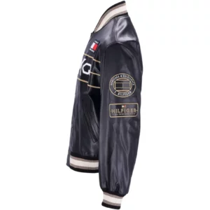 F1 Movie Racing Tommy Hilfiger Black Varsity Jacket