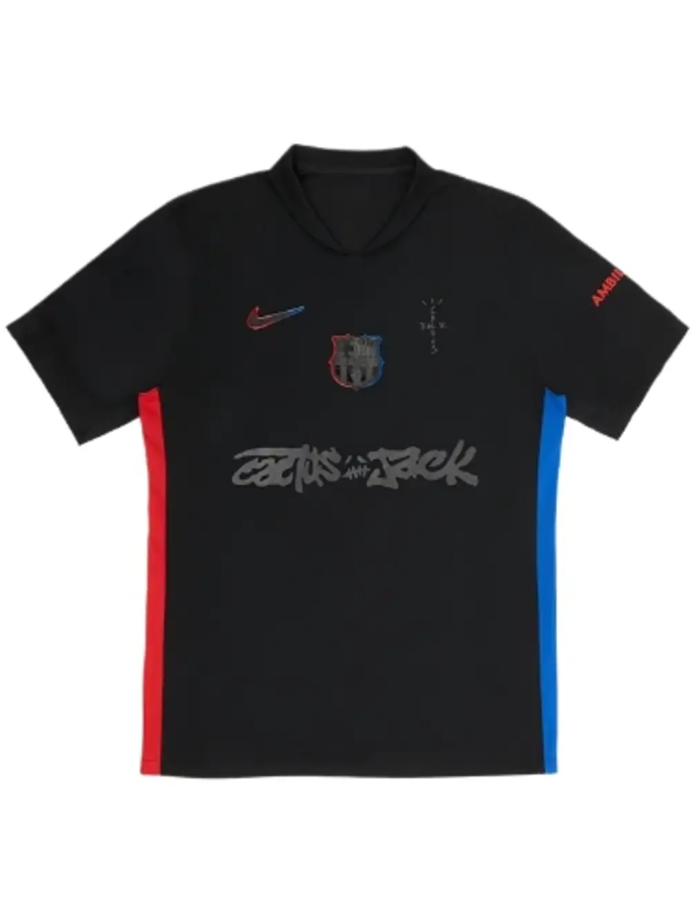 ウェア cactus jack FC Barcelona LOGO TEE Cactus jack x Barcelona Home T-shirt 24/25, Showroom Quality