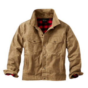 Flannel Field Tan lined Waxed Jacket