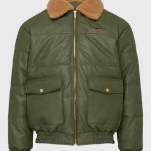 Justin Bieber Green Bomber Flight Jacket
