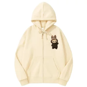 Labubu The Monster Cream Hoodie