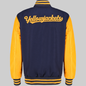 Mens Blue & Yellow Varsity Jacket