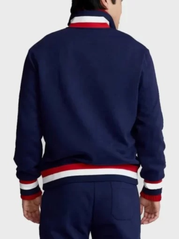 Mens Team USA Blue Track Jacket