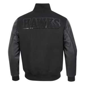 Men's Black Wool NBA Varsity Jacket