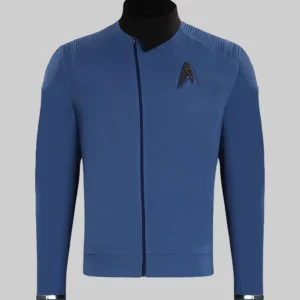 Star Trek Spock Ethan Peck Blue Jacket
