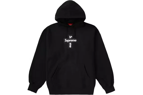 Supreme Cross Box Logo Black Hoodie | Supreme Hoodie