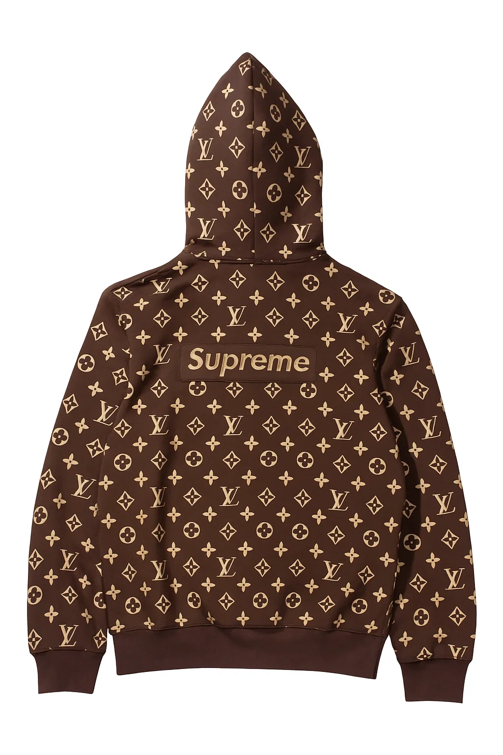 Supreme x Louis Vuitton Box Logo Brown Hoodie | Brown Hoodie