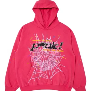 Womens Pink Spider Hoodie