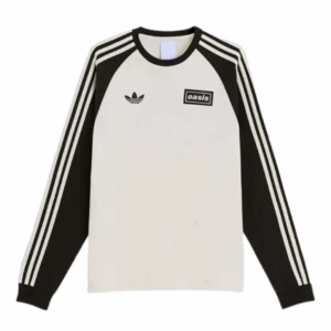 新品 adidas x Oasis Tour 3-Stripes 長袖 Tシャツ adidas TOUR 3-STRIPES LONGSLEEVE TEE - Blue | Free Shipping