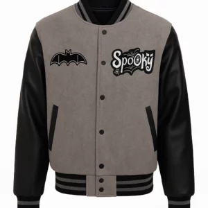 Halloween Spooky Varsity Bomber Jacket